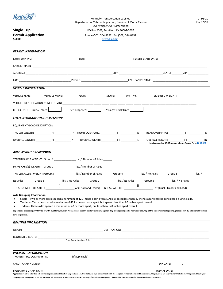 Form TC95-10 - Fill Out, Sign Online and Download Fillable PDF ...