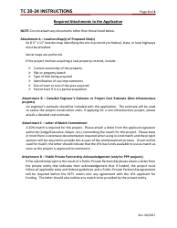 Instructions for Form TC20-24 Congestion Mitigation Air Quality (Cmaq) Program Application - Kentucky, Page 4