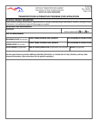 Form TC20-36 Transportation Alternatives Program (Tap) Application - Kentucky, Page 3