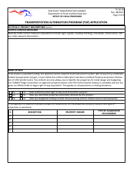 Form TC20-36 Transportation Alternatives Program (Tap) Application - Kentucky, Page 4
