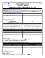 Form TC20-36 Transportation Alternatives Program (Tap) Application - Kentucky, Page 6