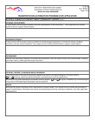 Form TC20-36 Transportation Alternatives Program (Tap) Application - Kentucky, Page 7