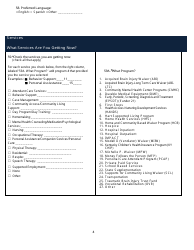 Kentucky Medicaid Waiver Intake Application Form - Kentucky, Page 4