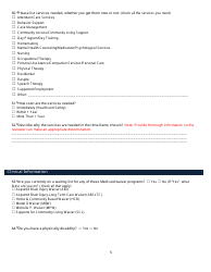 Kentucky Medicaid Waiver Intake Application Form - Kentucky, Page 5