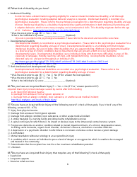 Kentucky Medicaid Waiver Intake Application Form - Kentucky, Page 6