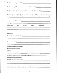 Form DSS-893 Daily Routine for a School-Age Child - Kentucky, Page 3