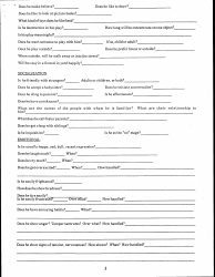 Form DSS-892 Daily Routine for a Preschool Child (0-5 Years of Age) - Kentucky, Page 3