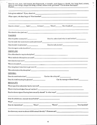 Form DSS-892 Daily Routine for a Preschool Child (0-5 Years of Age) - Kentucky, Page 4