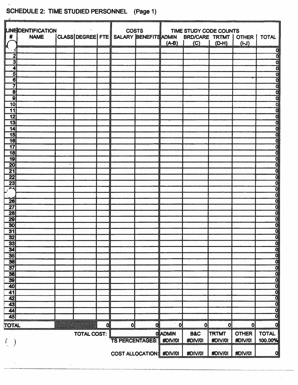 Form DPP-888 Annual Audited Cost Report and Time Study - Kentucky, Page 3