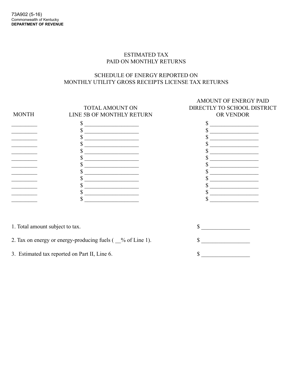 Form 73A902 Fill Out, Sign Online and Download Printable PDF