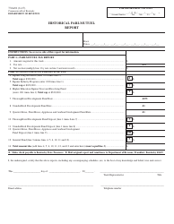 Form 73A101 Historical Pari-Mutuel Report - Kentucky