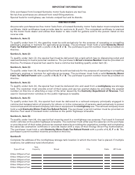 Form 72A110 Certification of Motor Fuels Nonhighway Use - Kentucky, Page 2