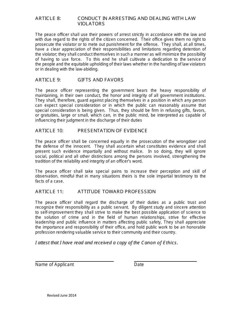 Form L-2 Canon of Ethics - Kentucky, Page 3
