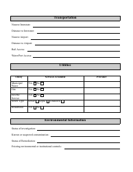 Brownfield Inventory Submittal Form - Kentucky, Page 2
