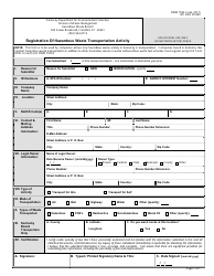 Form DWM7053 &quot;Registration of Hazardous Waste Transportation Activity&quot; - Kentucky