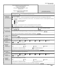 Form DWM7058A Part A Application Addendum - Kentucky