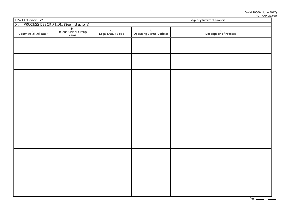 Form DWM7058A Part A Application Addendum - Kentucky, Page 2