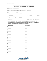 Form DEP7094J Applicant Disclosure Statement for a Special Waste Facility - Kentucky, Page 3
