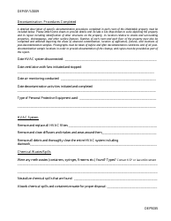 Form DEP5035 Contractor&#039;s Certificate of Decontamination for Inhabitable Properties - Kentucky, Page 3