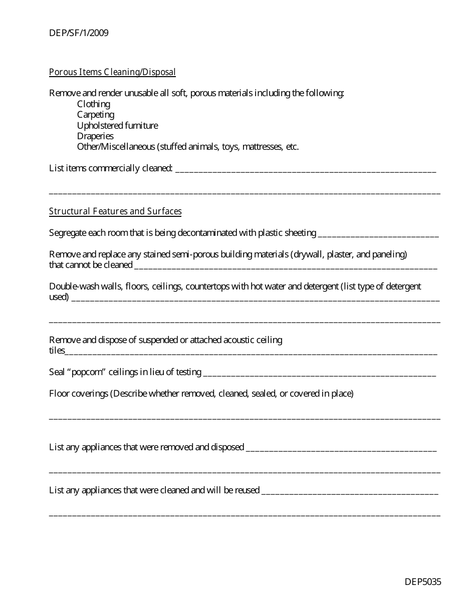 Form DEP5035 Contractors Certificate of Decontamination for Inhabitable Properties - Kentucky, Page 4