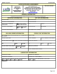 Document preview: Form DEP0057 Vapor Intrusion Assessment - Kentucky