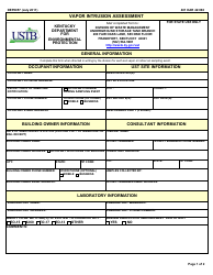 Form DEP0057 Vapor Intrusion Assessment - Kentucky