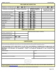 Form DEP0057 Vapor Intrusion Assessment - Kentucky, Page 2