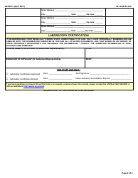 Form DEP6074 Application for Laboratory Certification - Kentucky, Page 2
