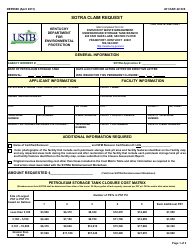 Form DEP6068 Sotra Claim Request - Kentucky