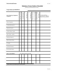 Statutory Cross-cutters Checklist - Kentucky
