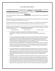 Water Well Drillers Performance Bond Form - Kentucky, Page 3
