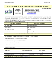 Form DEP8044 &quot;Notice of Intent to Install Underground Storage Tank or Piping&quot; - Kentucky