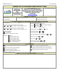 Form DEP8045 Corrective Action Monitoring Report Form - Kentucky, Page 3