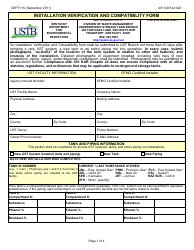 Form DEP7115 &quot;Installation Verification and Compatibility Form&quot; - Kentucky