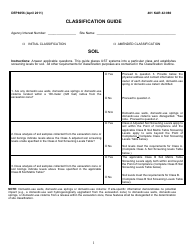 Form DEP8056 Classification Guide - Kentucky