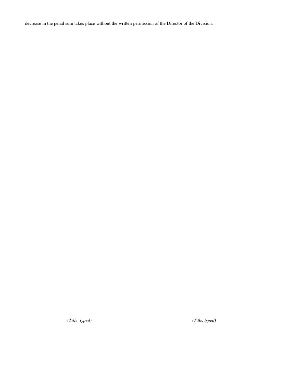 Form DEP-6035C Performance Bond to Demonstrate Closure and / or Postclosure Care - Kentucky, Page 3