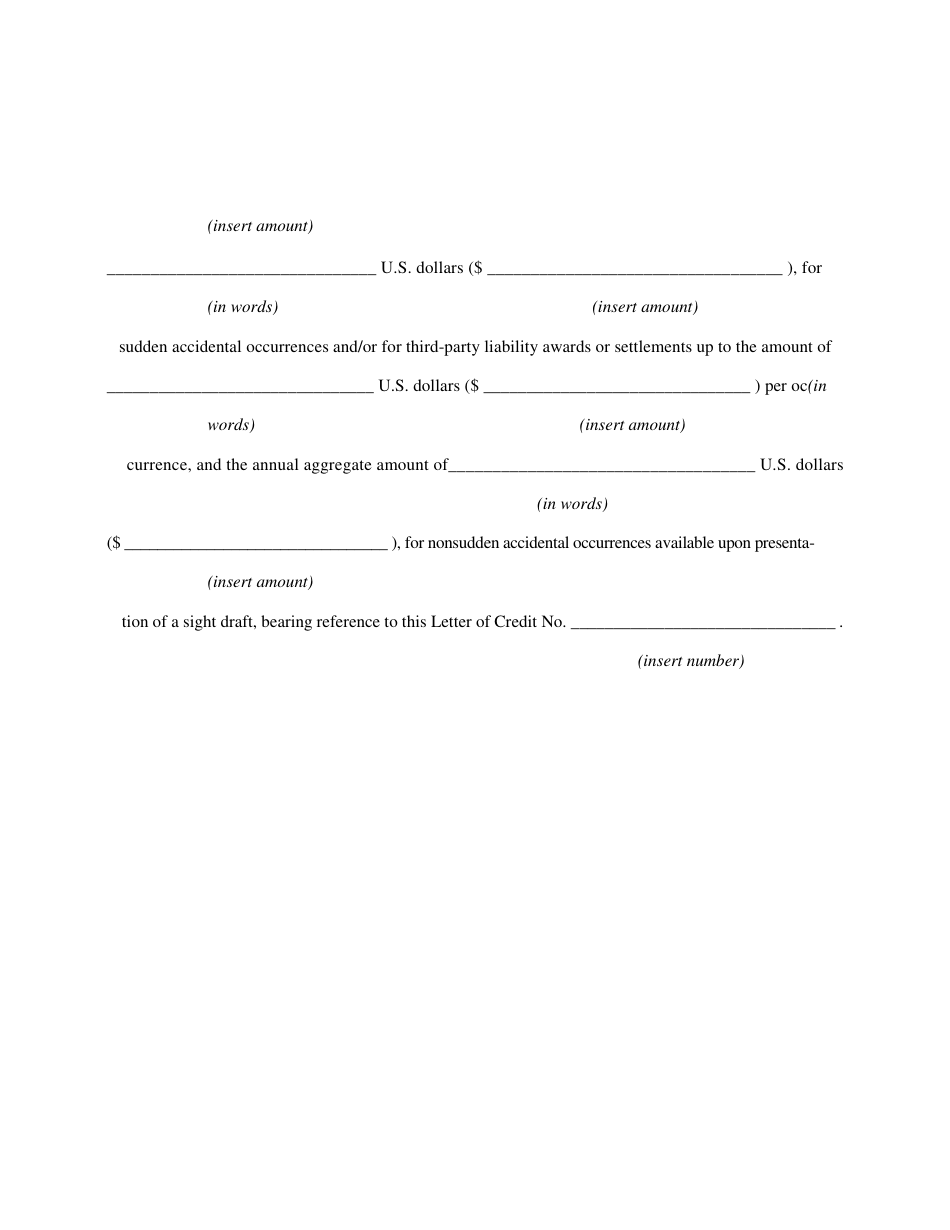 Form DEP-6035N Irrevocable Standby Letter of Credit to Demonstrate Liability Coverage With Standby Trust Agreement - Kentucky, Page 2
