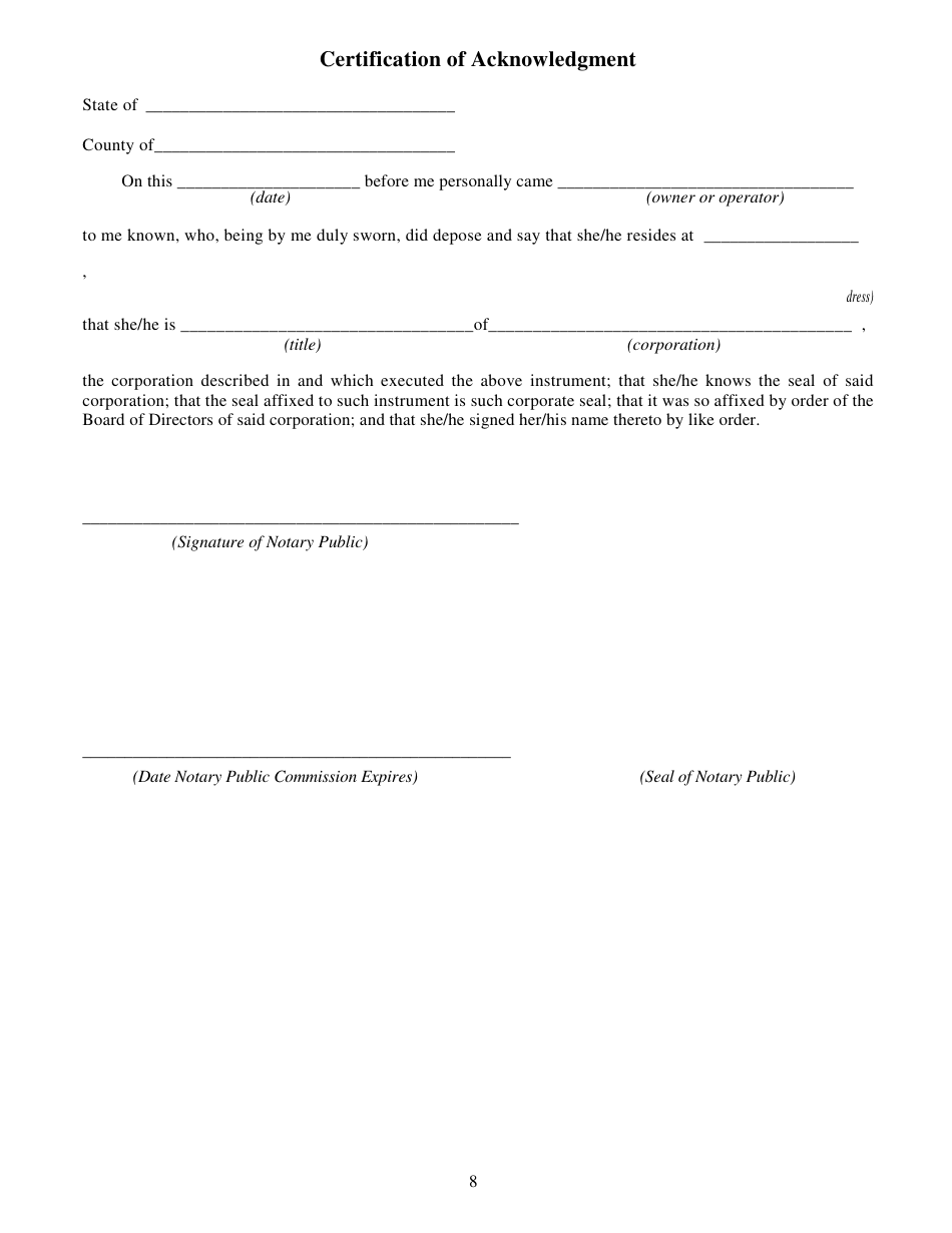 Form DEP-6035P Trust Agreement to Demonstrate Liability Coverage - Kentucky, Page 8