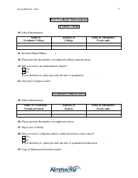 Form DEP6031 Application for Operator/Manager Certification - Kentucky, Page 5