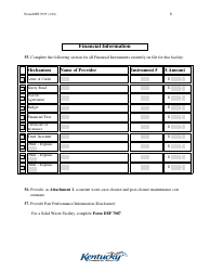 Form DEP7095 Application for Renewal of a Formal Permit - Kentucky, Page 6