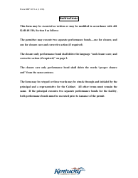 Form DEP6053-A Performance Agreement - Kentucky, Page 2