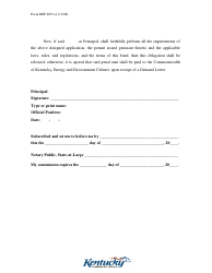 Form DEP6053-A Performance Agreement - Kentucky, Page 5