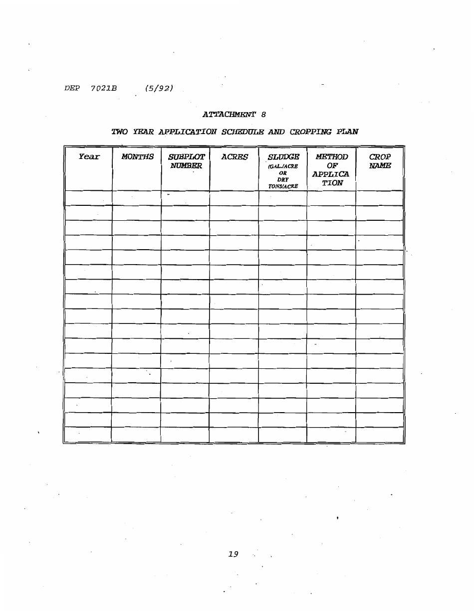 Form DEP7021B Application for a Special Waste Landfarming Facility Permit - Kentucky, Page 19