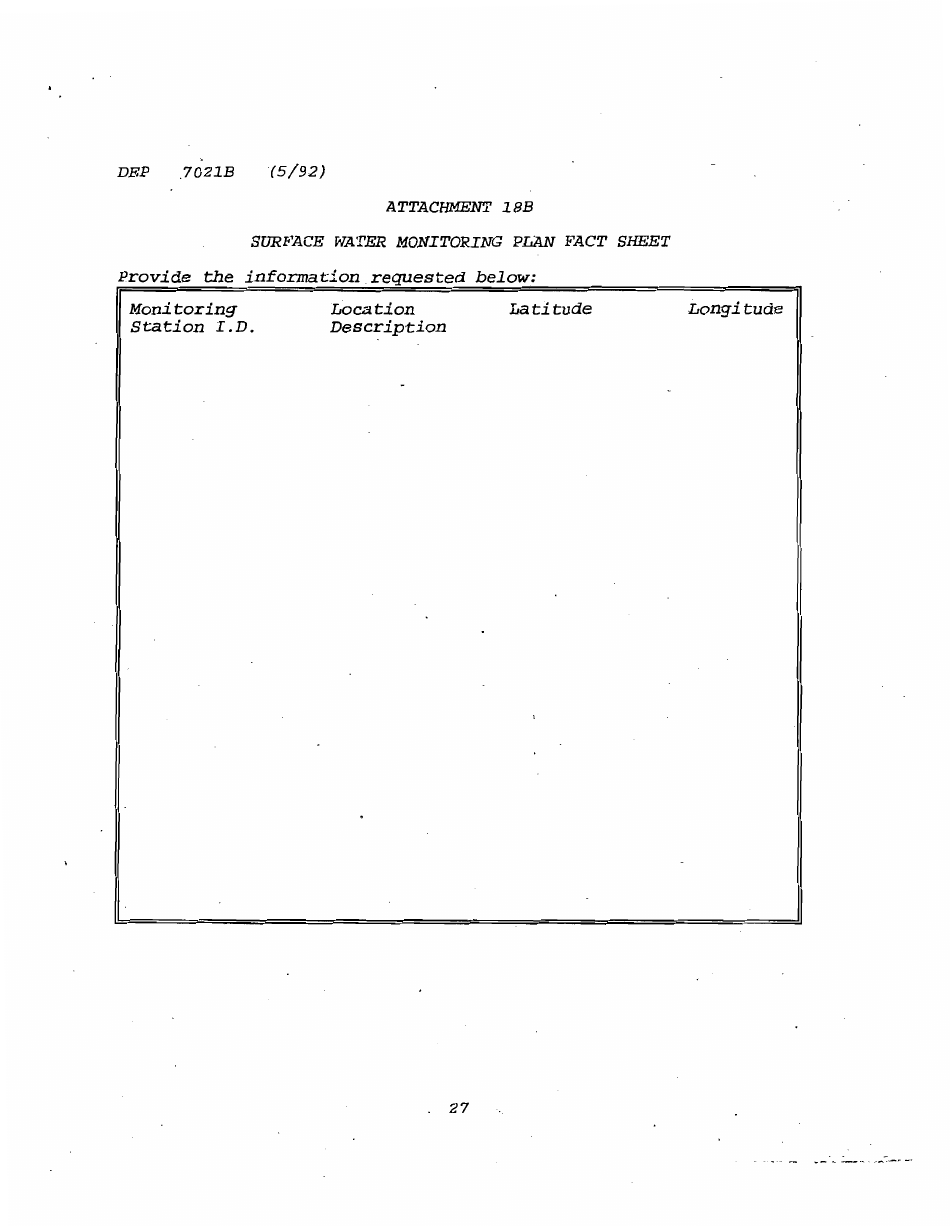 Form DEP7021B Application for a Special Waste Landfarming Facility Permit - Kentucky, Page 27
