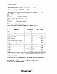 Form DEP7108 Annual Report for a Solid Waste Composting Facility - Kentucky, Page 3