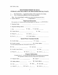 Form DEP7059G Registration for a Registered Permit-By-Rule for Storage and Treatment of Special Waste - Kentucky, Page 4