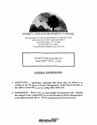 Form DEP7048A &quot;Annual Composting Review&quot; - Kentucky