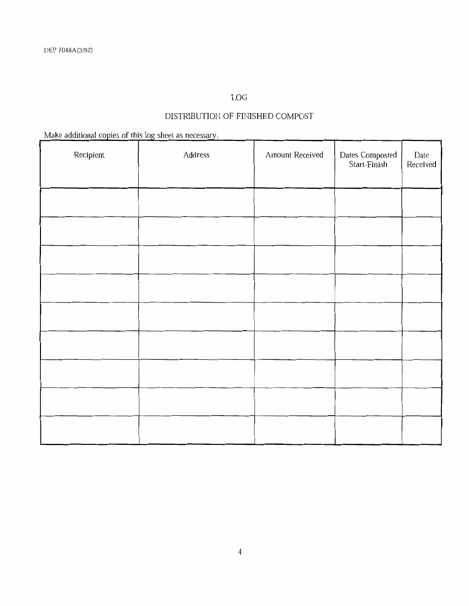 Form DEP7048A Annual Composting Review - Kentucky, Page 4