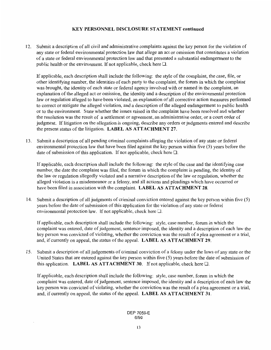 Form DEP7059-E Registration for a Registered Permit-By-Rule Class I Solid Waste Landfarm - Kentucky, Page 14