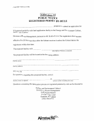Form DEP7059-E Registration for a Registered Permit-By-Rule Class I Solid Waste Landfarm - Kentucky, Page 19